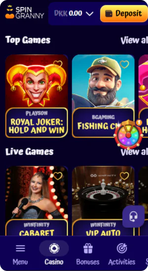 SpinGranny Casino - Kies het juiste spel