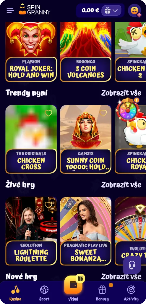 SpinGranny Casino - spingranny kontakt