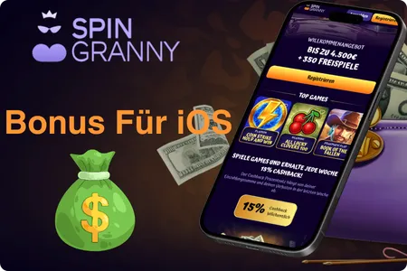 Willkommensbonus und Cashback-Angebote für iOS-Spieler in der Spin Granny Casino App mit Freispielen und Einzahlungsboni