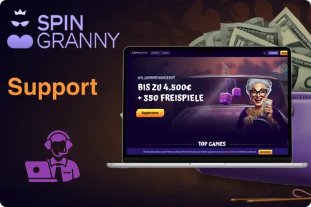 SpinGranny Casino Support Live-Chat E-Mail und Telefon rund um die Uhr