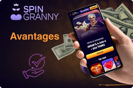 Avantages de Spingranny Casino Online en un coup d'œil