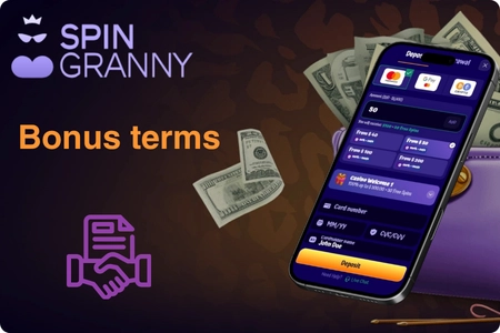 SpinGranny Casino wagering requirements and bonus rules
