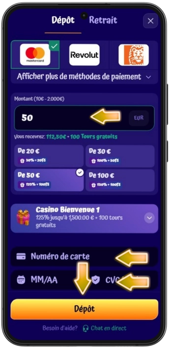 Spin Granny Casino Einzahlung Zahlungsmethode Willkommensbonus aktivieren