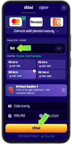 Vklad v kasinu SpinGranny s Visa, Skrill a bonusovými úrovněmi