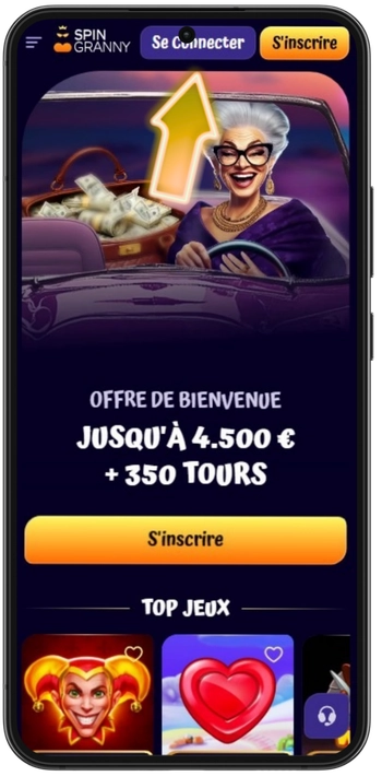 Spin Granny Casino Startseite Registrieren Button