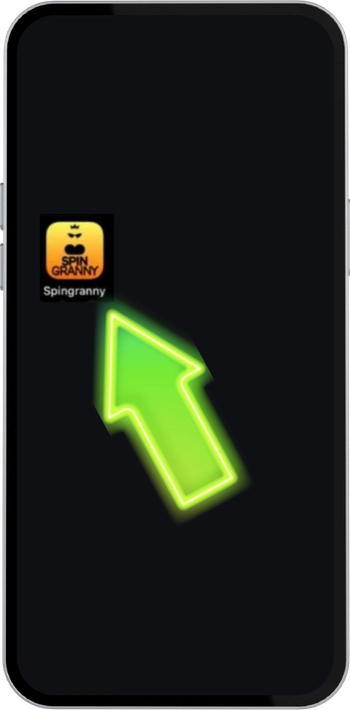 Ikona aplikace Spin Granny na domovské obrazovce Android smartphonu po instalaci