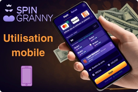 Méthodes de paiement SpinGranny Casino sur smartphone
