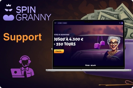 SpinGrannsy Casino support live chat e-mail et téléphone disponible 24h/24