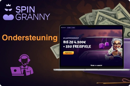 SpinGranny Casino ondersteuning live chat e-mail en telefoon dag en nacht